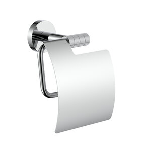 Toiletrolhouder Stria Chroom met klep