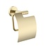 ALONI Toiletrolhouder Stria Geborsteld Goud (PVD-gecoat) met klep