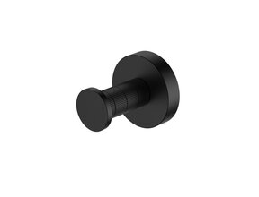 Aloni STRIA Handdoekhaak Mat Zwart (PVD-Gecoat) Rond