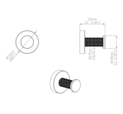 Toilet Accessoires Set Stria Geborsteld Goud PVD-Gecoat  - Toiletborstelhouder + Toiletrolhouder + Handdoekhaak