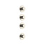 ALONI Afbouwdeel Aloni STRIA Geborsteld RVS 3-weg inbouw douche thermostaat