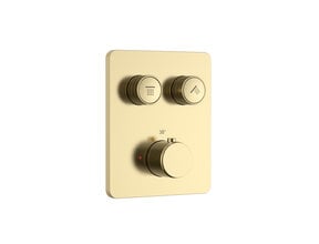 Inbouw Douchekraan Aloni Stria SmartControl Geborsteld Goud (PVD) - 2-weg Thermostatisch