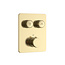 ALONI Inbouw Douchekraan Aloni Stria SmartControl Geborsteld Goud (PVD) - 2-weg Thermostatisch