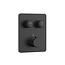 ALONI Inbouw Douchekraan Aloni Stria SmartControl Mat Zwart (PVD) - 2-weg Thermostatisch