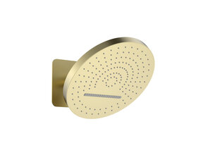 Hoofddouche Tropical Rain Geborsteld Goud PVD 32cm 2 functies - Inbouw wandmontage