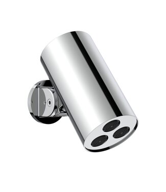 ALONI Hoofddouche Uniforma Cilinder Chroom 15x8cm - Wandmontage Kantelbaar