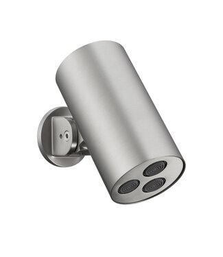 ALONI Hoofddouche Uniforma Cilinder Geborsteld RVS 15x8cm - Wandmontage Kantelbaar