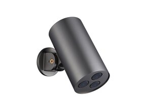 Hoofddouche Uniforma Cilinder Gunmetal PVD-gecoat 15x8cm - Wandmontage Kantelbaar