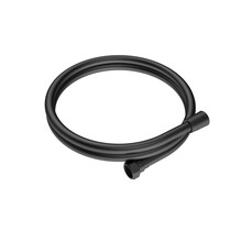 Doucheslang Uniforma 150 Mat Zwart - Soft PVC met PVD coating