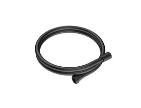 Doucheslang Uniforma 150 Mat Zwart - Soft PVC met PVD coating