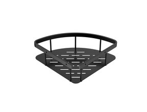 Doucherekje Uniforma Mat Zwart - PVD-gecoat Hoekmodel 22x7x22 cm