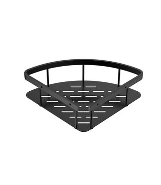 ALONI Doucherekje Uniforma Mat Zwart - PVD-gecoat Hoekmodel 22x7x22 cm