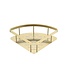 ALONI Doucherekje Uniforma Geborsteld Goud - PVD-gecoat Hoekmodel 22x7x22 cm