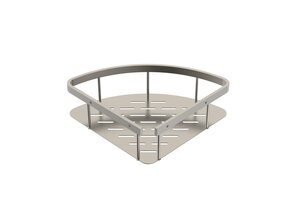 Doucherekje Uniforma Geborsteld RVS - Hoekmodel 22x7x22 cm