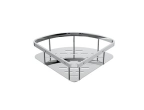 Doucherekje Uniforma Chroom - Hoekmodel 22x7x22 cm