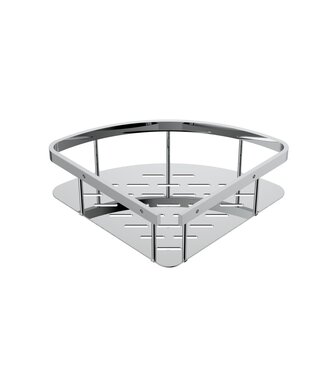 ALONI Doucherekje Uniforma Chroom - Hoekmodel 22x7x22 cm