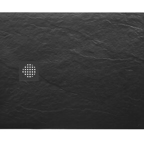 Douchebak Composiet Stonea Mat Zwart 90x140cm Antislip & Inkortbaar