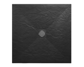 Douchebak Composiet Stonea Mat Zwart 80x90cm Antislip & Inkortbaar