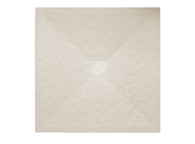 Douchebak Composiet Stonea Beige 80x90cm Antislip & Inkortbaar
