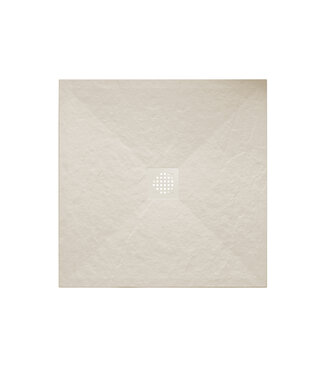 Wiesbaden Douchebak Composiet Stonea Beige 90x90cm Antislip & Inkortbaar