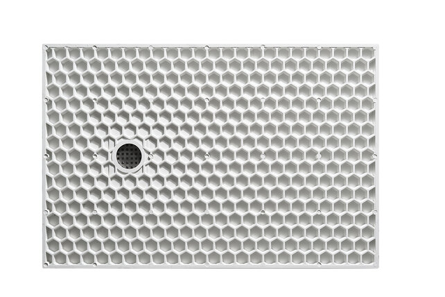 Douchebak Composiet Stonea Mat Wit 90x120cm Antislip & Inkortbaar