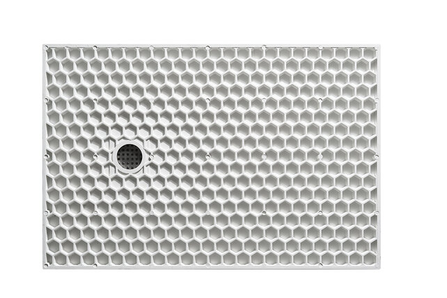 Douchebak Composiet Stonea Mat Wit 80x140cm Antislip & Inkortbaar