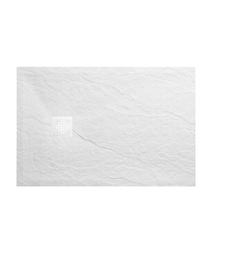 Wiesbaden Douchebak Composiet Stonea Mat Wit 80x140cm Antislip & Inkortbaar