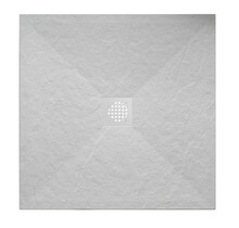 Douchebak Composiet Stonea Mat Wit 90x90cm Antislip & Inkortbaar