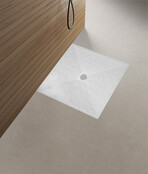 Douchebak Composiet Stonea Mat Wit 80x90cm Antislip & Inkortbaar