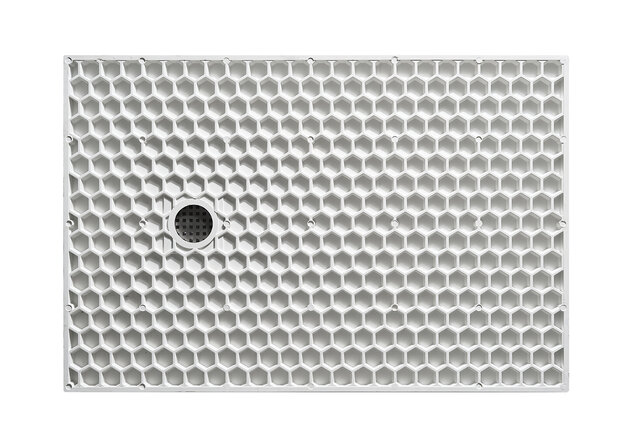 Douchebak Composiet Stonea Mat Wit 80x90cm Antislip & Inkortbaar