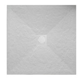 Douchebak Composiet Stonea Mat Wit 80x90cm Antislip & Inkortbaar