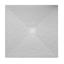 Douchebak Composiet Stonea Mat Wit 80x90cm Antislip & Inkortbaar