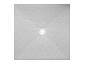 Douchebak Composiet Stonea Mat Wit 80x90cm Antislip & Inkortbaar