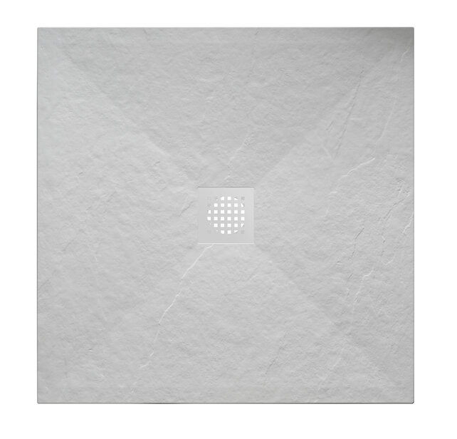 Douchebak Composiet Stonea Mat Wit 80x90cm Antislip & Inkortbaar