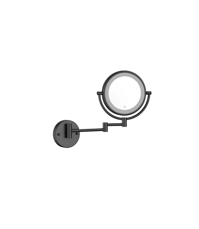 Make Up Spiegel Mat Zwart 5x Zoom met led-verlichting Touch