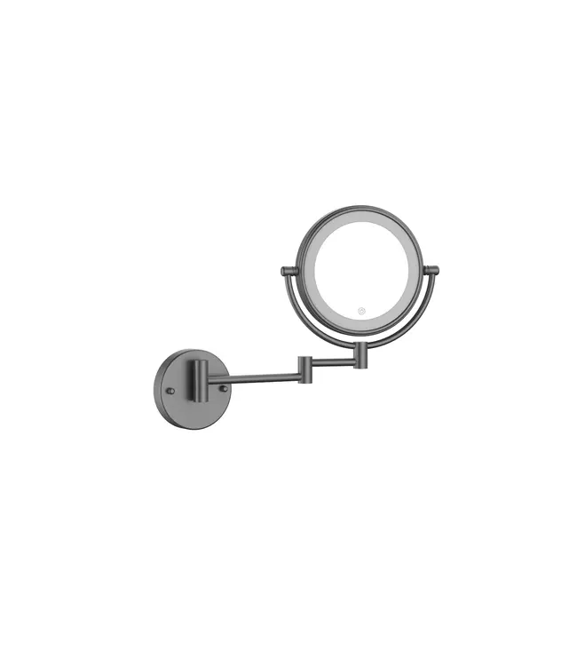 Make Up Spiegel Gunmetal 5x Zoom met led-verlichting Touch