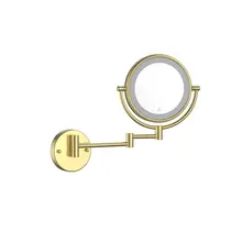 Make Up Spiegel Geborsteld Goud 5x Zoom met led-verlichting Touch