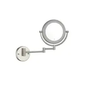 Make Up Spiegel Geborsteld Staal 5x Zoom met led-verlichting Touch