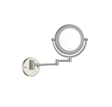 Make Up Spiegel Geborsteld Staal 5x Zoom met led-verlichting Touch