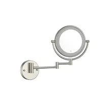 Make Up Spiegel Geborsteld Staal 5x Zoom met led-verlichting Touch