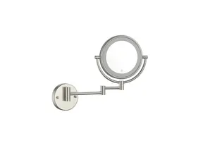 Make Up Spiegel Geborsteld Staal 5x Zoom met led-verlichting Touch