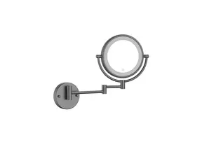Make Up Spiegel Gunmetal 5x Zoom met led-verlichting Touch