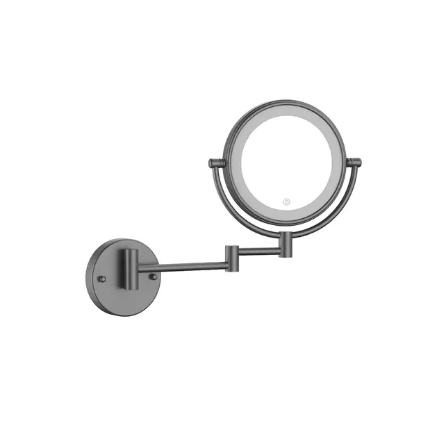 Make Up Spiegel Gunmetal 5x Zoom met led-verlichting Touch