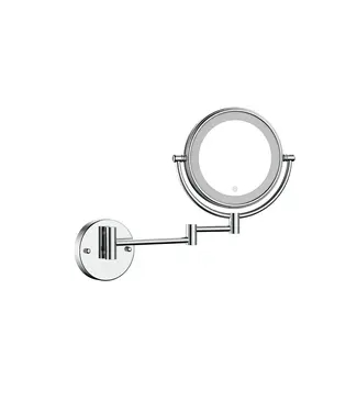 DutchLine Make Up Spiegel Chroom 5x Zoom met led-verlichting Touch