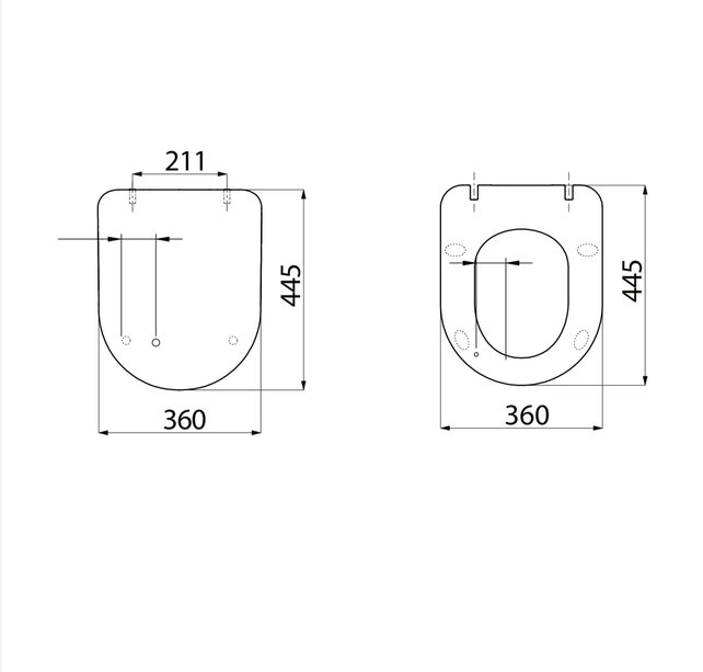 Creavit Freedom Toiletbril Glans Wit duroplast softclose toiletzitting 36x44,5cm Creavit Freedom Toiletbril Glans Wit duroplast softclose toiletzitting 36x44,5cm