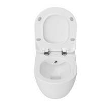 Creavit Hangtoilet Glans Wit FE322 Randloos met bidet incl. Softclose Toiletbril