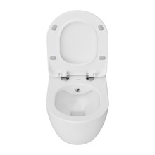 Creavit Hangtoilet Glans Wit FE322 Randloos met bidet incl. Softclose Toiletbril