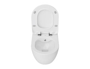 Creavit Hangtoilet Glans Wit FE322 Randloos met bidet incl. Softclose Toiletbril