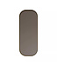 Spiegel Plato Ovaal Verticaal Geborsteld Goud 40x100cm met Bewegingssensor en Spiegelverwarming