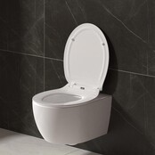 Wc bril Aloni Primium Topfix Wit Slimline  - Softclose Slim toiletzitting -  Quick Relase